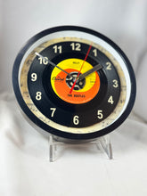 Load image into Gallery viewer, Beatles &quot;Help!&quot; Record Clock 45rpm Recycled Vinyl Record Wall Clock One Of A Kind
