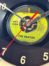 Load image into Gallery viewer, The Beatles &quot;Hey Jude&quot; Record Clock 45rpm Recycled Vinyl
