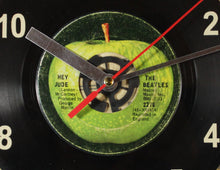 Load image into Gallery viewer, The Beatles &quot;Hey Jude&quot; Record Clock 45rpm Recycled Vinyl
