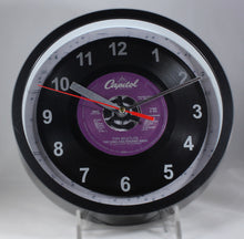 Load image into Gallery viewer, The Beatles "The Long And Winding Road" Record Clock 45rpm Recycled Vinyl
