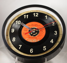 Load image into Gallery viewer, The Beatles &quot;The Long And Winding Road&quot; Record Clock 45rpm Recycled Vinyl
