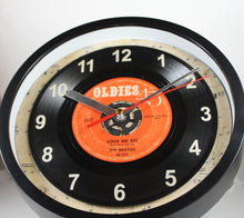 Load image into Gallery viewer, Beatles &quot;Love Me Do&quot; Record Clock 45rpm Recycled Vinyl
