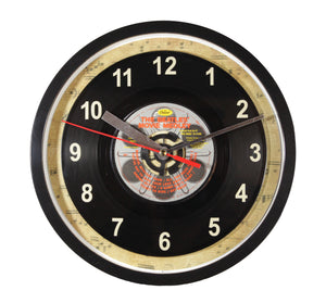 The Beatles "Movie Medley" Record Clock 45rpm Recycled Vinyl