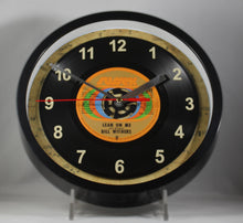 Load image into Gallery viewer, Bill Withers "Lean On Me" Record Wall Clock 45rpm Recycled Vinyl
