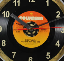 Load image into Gallery viewer, Billy Joel "Just The Way You Are" Record Clock 45rpm Recycled Vinyl

