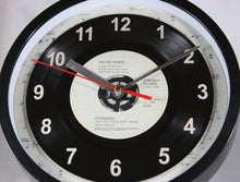 Load image into Gallery viewer, David Bowie &quot;Changes&quot; Record Clock Recycled 45rpm Vinyl
