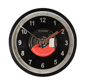 The Cure "Hot Hot Hot!!!" Record Clock 45rpm Recycled Vinyl