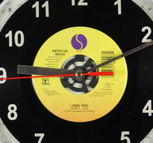 Load image into Gallery viewer, Depeche Mode &quot;I Feel You&quot; Record Clock 45rpm Recycled Vinyl
