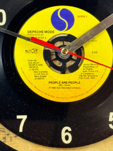 Load image into Gallery viewer, Depeche Mode &quot;People Are People&quot; Record Clock 45rpm Recycled Vinyl
