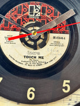 Load image into Gallery viewer, The Doors &quot;Touch Me&quot; Record Clock 45rpm Recycled Vinyl
