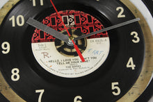 Load image into Gallery viewer, The Doors &quot;Hello, I Love You, Won&#39;t You Tell Me Your Name?&quot; Record Clock 45rpm Recycled Vinyl
