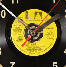 Load image into Gallery viewer, Electric Light Orchestra &quot;Do Ya&quot; Record Clock 45rpm Recycled Vinyl
