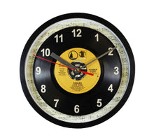 Load image into Gallery viewer, Eagles &quot;Lyin&#39; Eyes&quot; Record Clock 45rpm Recycled Vinyl
