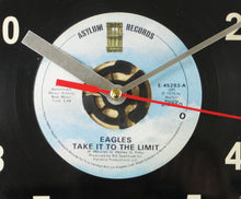 Load image into Gallery viewer, Eagles &quot;Take It To The Limit&quot; Record Clock 45rpm Recycled Vinyl
