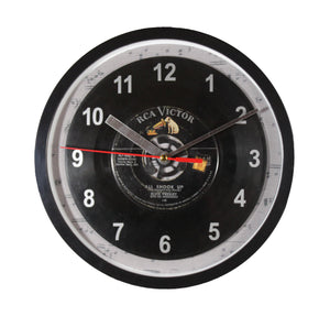 Elvis Presley "All Shook Up" Record Clock 45rpm Recycled Vinyl