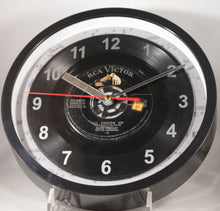 Load image into Gallery viewer, Elvis Presley &quot;All Shook Up&quot; Record Clock 45rpm Recycled Vinyl
