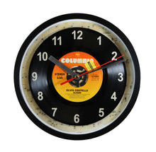 Load image into Gallery viewer, Elvis Costello &quot;Alison&quot; Record Clock 45rpm Recycled Vinyl
