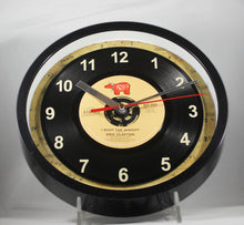 Load image into Gallery viewer, Eric Clapton "I Shot The Sherif" Record Wall Clock 45rpm Recycled Vinyl
