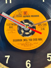 Load image into Gallery viewer, Fleetwood Mac &quot;Rhiannon&quot; Record Clock 45rpm Recycled Vinyl
