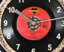Load image into Gallery viewer, Joan Jett &amp; The Blackhearts &quot;I Hate Myself For Loving You&quot; Record Clock 45rpm Recycled Vinyl
