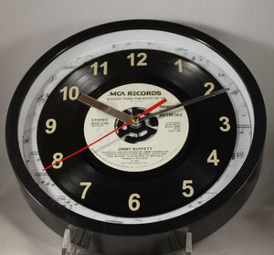 Jimmy Buffett "Bigger Than The Both Of Us" Record Clock 45rpm Recycled Vinyl