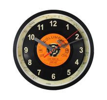 Load image into Gallery viewer, Johnny Cash "A Boy Named Sue" Record Clock 45rpm Recycled Vinyl
