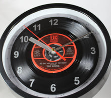 Load image into Gallery viewer, The Kinks &quot;All Day And All Of The Night&quot; Record Clock 45rpm Recycled Vinyl
