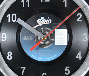Living Colour "Cult Of Personality" Record Clock 45rpm Recycled Vinyl