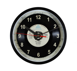 Lou Reed "City Lights" 45rpm Recycled Vinyl Record Wall Clock