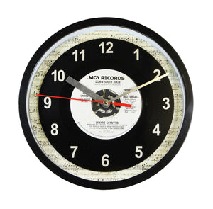 Lynyrd Skynyrd "Down South Junkin’" Record Clock 45rpm Recycled Vinyl
