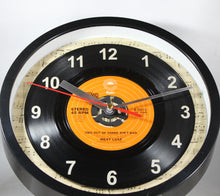 Load image into Gallery viewer, Meat Loaf &quot;Two Out Of Three Ain&#39;t Bad&quot; Record Clock 45rpm Recycled Vinyl
