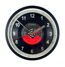Load image into Gallery viewer, Motley Crue &quot;Smokin&#39; In The Boys Room&quot; Record Wall Clock 45rpm Recycled Vinyl
