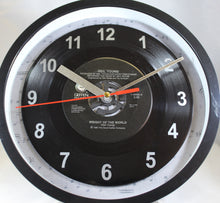 Load image into Gallery viewer, Neil Young &quot;Weight Of The World&quot; Record Clock 45rpm Recycled Vinyl
