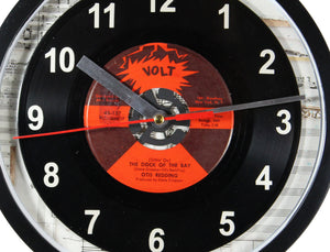 Otis Redding "(Sittin' On) The Dock Of The Bay" Record Clock 45rpm Recycled Vinyl
