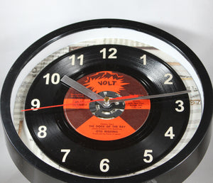 Otis Redding "(Sittin' On) The Dock Of The Bay" Record Clock 45rpm Recycled Vinyl