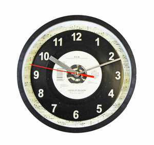 R.E.M. "Losing My Religion" Record Clock 45rpm Recycled Vinyl