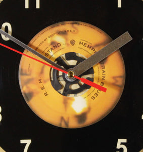R.E.M. "Stand" Record Clock 45rpm Recycled Vinyl