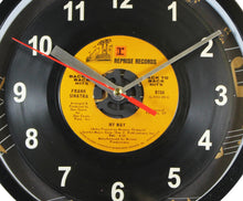 Load image into Gallery viewer, Frank Sinatra &quot;My Way&quot; Record Clock 45rpm Recycled Vinyl
