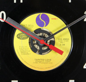 Soft Cell "Tainted Love" Recycled Record Wall Clock Vinyl