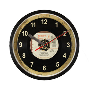Stevie Nicks "Rooms On Fire" Record Clock 45rpm Recycled Vinyl