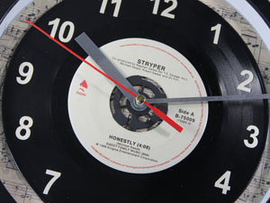 Stryper "Honestly" Record Clock 45rpm Recycled Vinyl