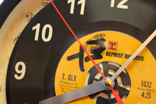 Load image into Gallery viewer, T. Rex &quot;Bang A Gong&quot; Record Clock 45rpm Recycled Vinyl
