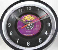 Load image into Gallery viewer, The Temptations &quot;My Girl&quot; Record Clock 45rpm Recycled Vinyl
