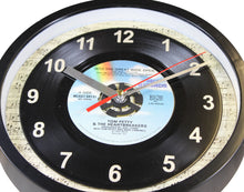 Load image into Gallery viewer, Tom Petty &amp; The Heartbreakers &quot;Into The Great Wide Open&quot;  Record Clock 45rpm Recycled Vinyl

