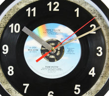 Load image into Gallery viewer, Tom Petty &quot;Free Fallin&#39;&quot;  Record Clock 45rpm Recycled Vinyl

