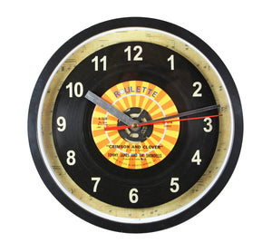 Tommy James And The Shondells "Crimson And Clover" Record Clock 45rpm Recycled Vinyl