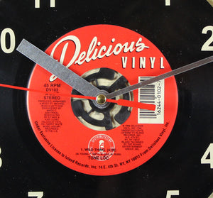 Tone Loc "Wild Thing" Record Clock 45rpm Recycled Vinyl