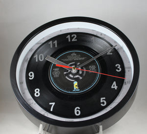 U2 "Desire" 45rpm Recycled Vinyl Record Wall Clock