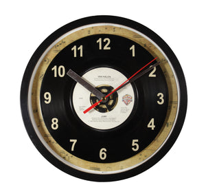 Van Halen "Jump" Record Clock 45rpm Recycled Vinyl