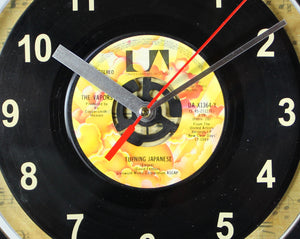 The Vapors "Turning Japanese" Record Clock 45rpm Recycled Vinyl